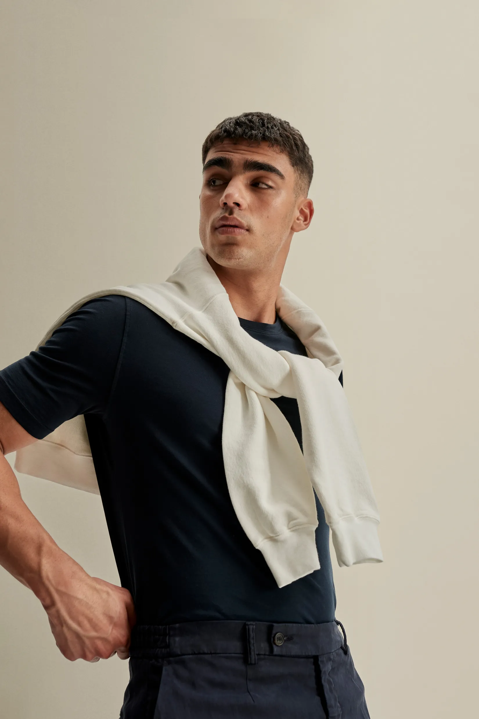 Clearance Loopback Cotton Raglan Sweater Loungewear