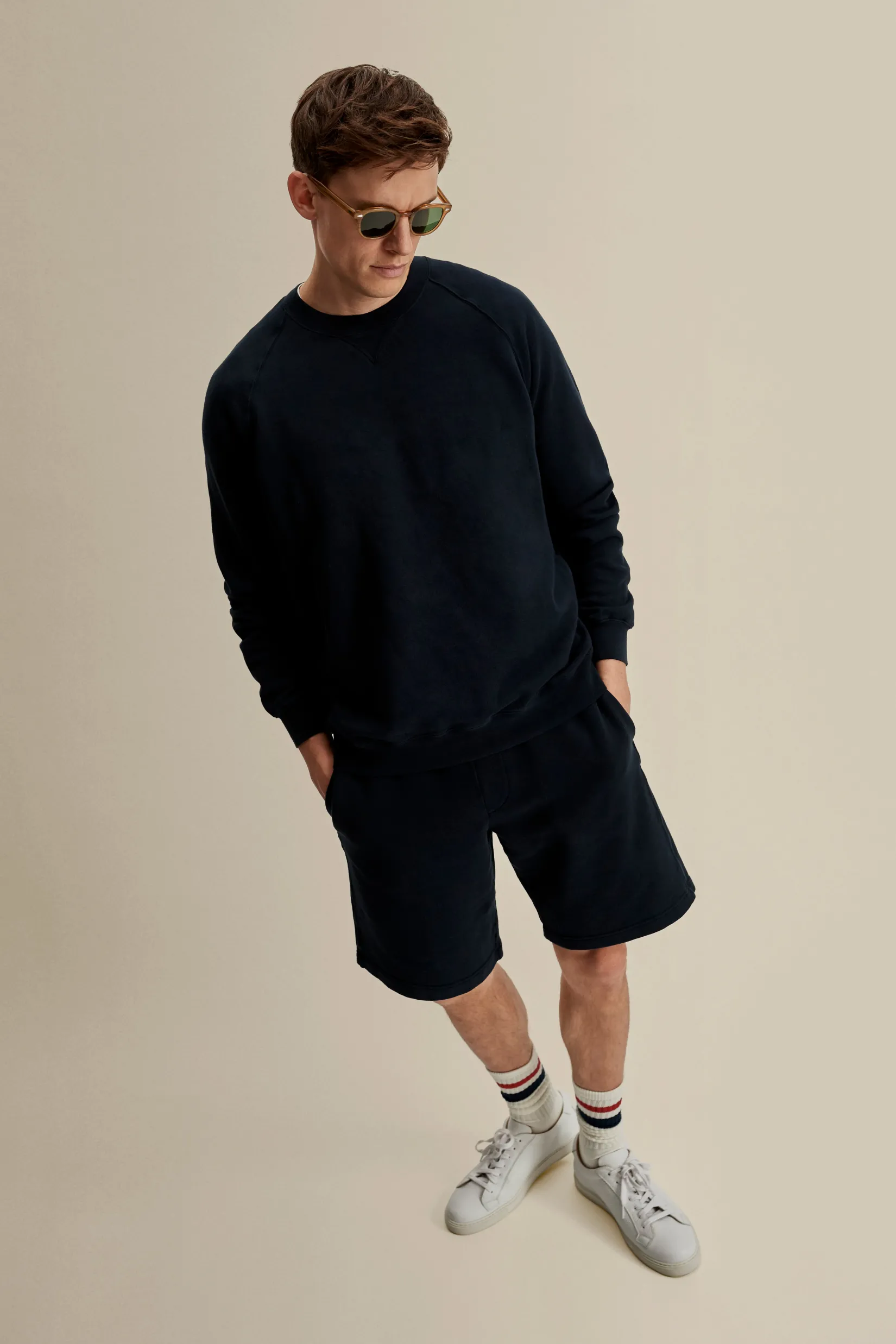 Hot Loopback Cotton Raglan Sweater Loungewear