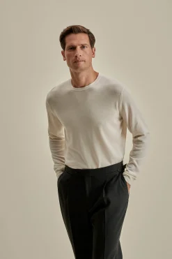 Best Merino Wool Extrafine Crew Neck Sweater Knitwear