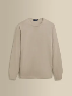 New Merino Wool Extrafine Crew Neck Sweater Knitwear