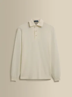 Best Merino Wool Extrafine Long Sleeve Polo Shirt T-Shirts & Polos|Knitwear