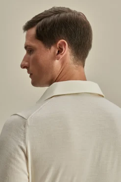 Best Merino Wool Extrafine Long Sleeve Polo Shirt T-Shirts & Polos|Knitwear