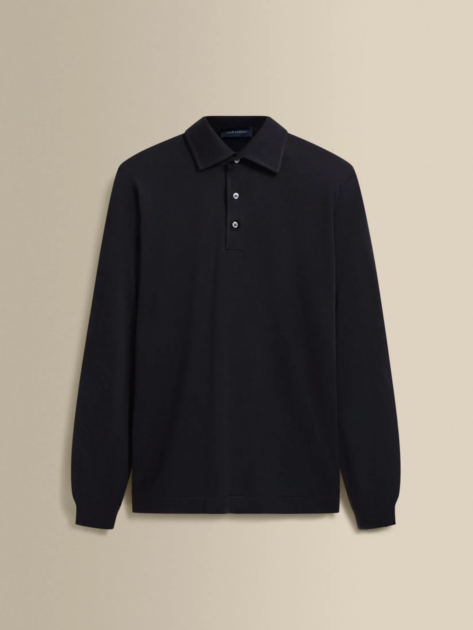 Online Merino Wool Extrafine Long Sleeve Polo Shirt T-Shirts & Polos|Knitwear