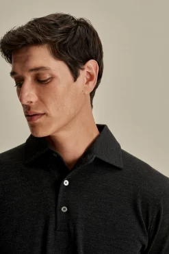 Outlet Merino Wool Extrafine Long Sleeve Polo Shirt T-Shirts & Polos|Knitwear