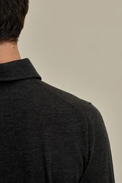 Outlet Merino Wool Extrafine Long Sleeve Polo Shirt T-Shirts & Polos|Knitwear