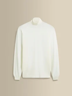 Discount Merino Wool Extrafine Roll Neck Sweater Knitwear