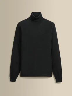New Merino Wool Extrafine Roll Neck Sweater Knitwear