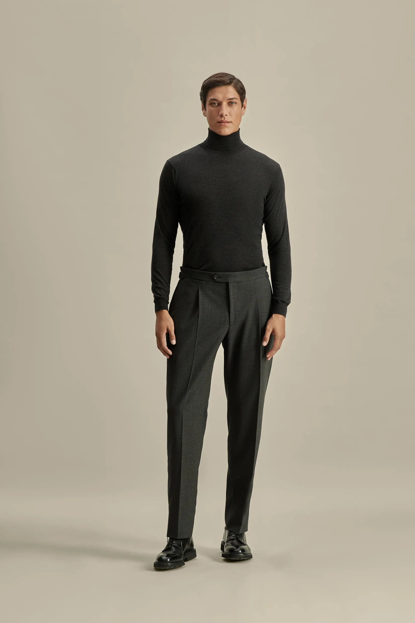 Merino Wool Extrafine Roll Neck Sweater Knitwear