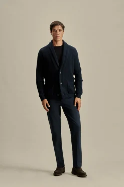 Merino Wool Single Breasted Shawl Cardigan Knitwear