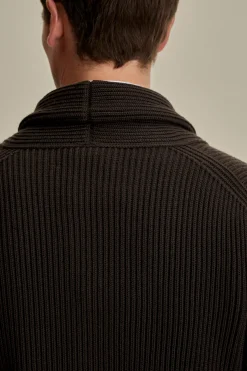 Hot Merino Wool Single Breasted Shawl Cardigan Knitwear