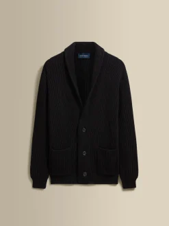 New Merino Wool Single Breasted Shawl Cardigan Knitwear