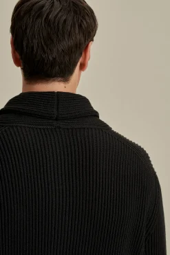 New Merino Wool Single Breasted Shawl Cardigan Knitwear