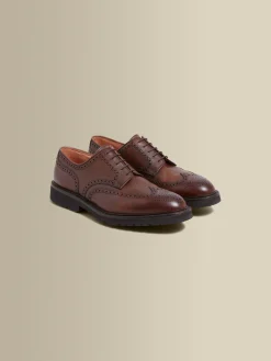 Sale Pebble Grain Leather Brogue Shoes Shoes