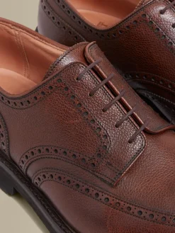 Sale Pebble Grain Leather Brogue Shoes Shoes
