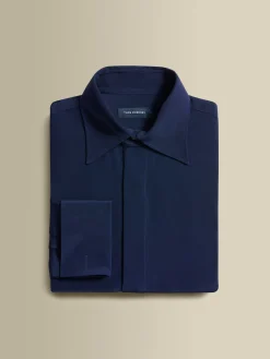 Clearance Silk Lecce Collar Fly Front Shirt Shirts