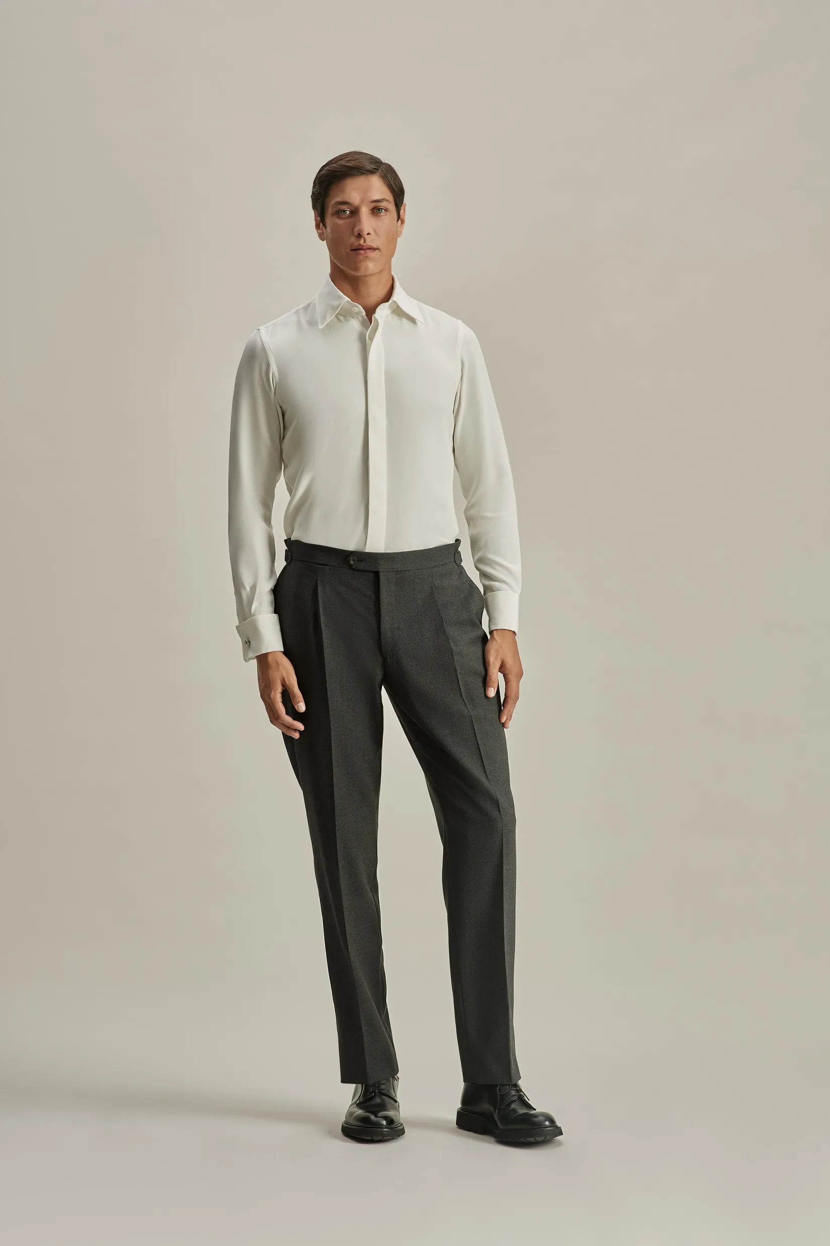 Silk Lecce Collar Fly Front Shirt Shirts