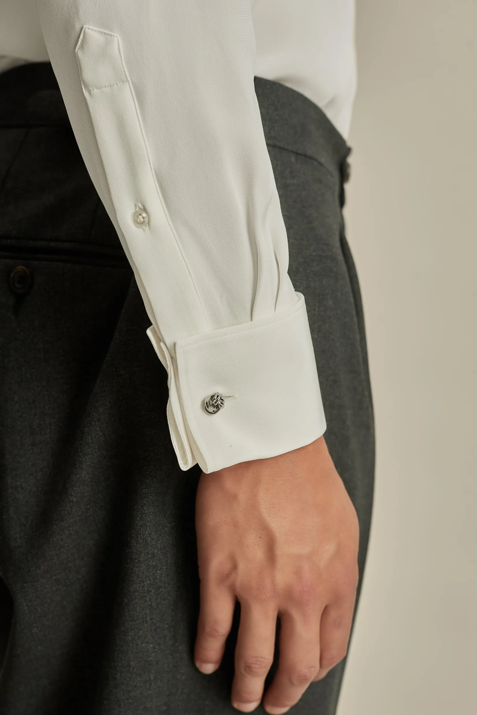 Silk Lecce Collar Fly Front Shirt Shirts
