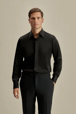 Online Silk Lecce Collar Fly Front Shirt Shirts