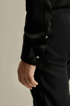 Online Silk Lecce Collar Fly Front Shirt Shirts