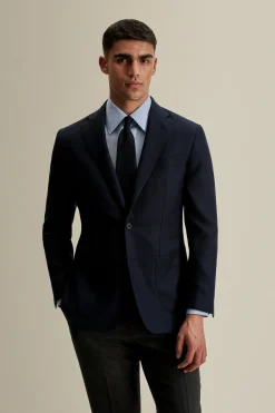 Hot Single Breasted Wool Hopsack Jacket Tailoring