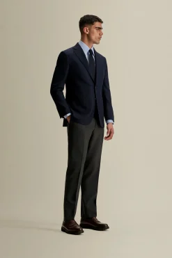 Hot Single Breasted Wool Hopsack Jacket Tailoring