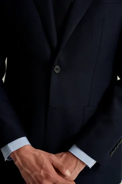 Hot Single Breasted Wool Hopsack Jacket Tailoring