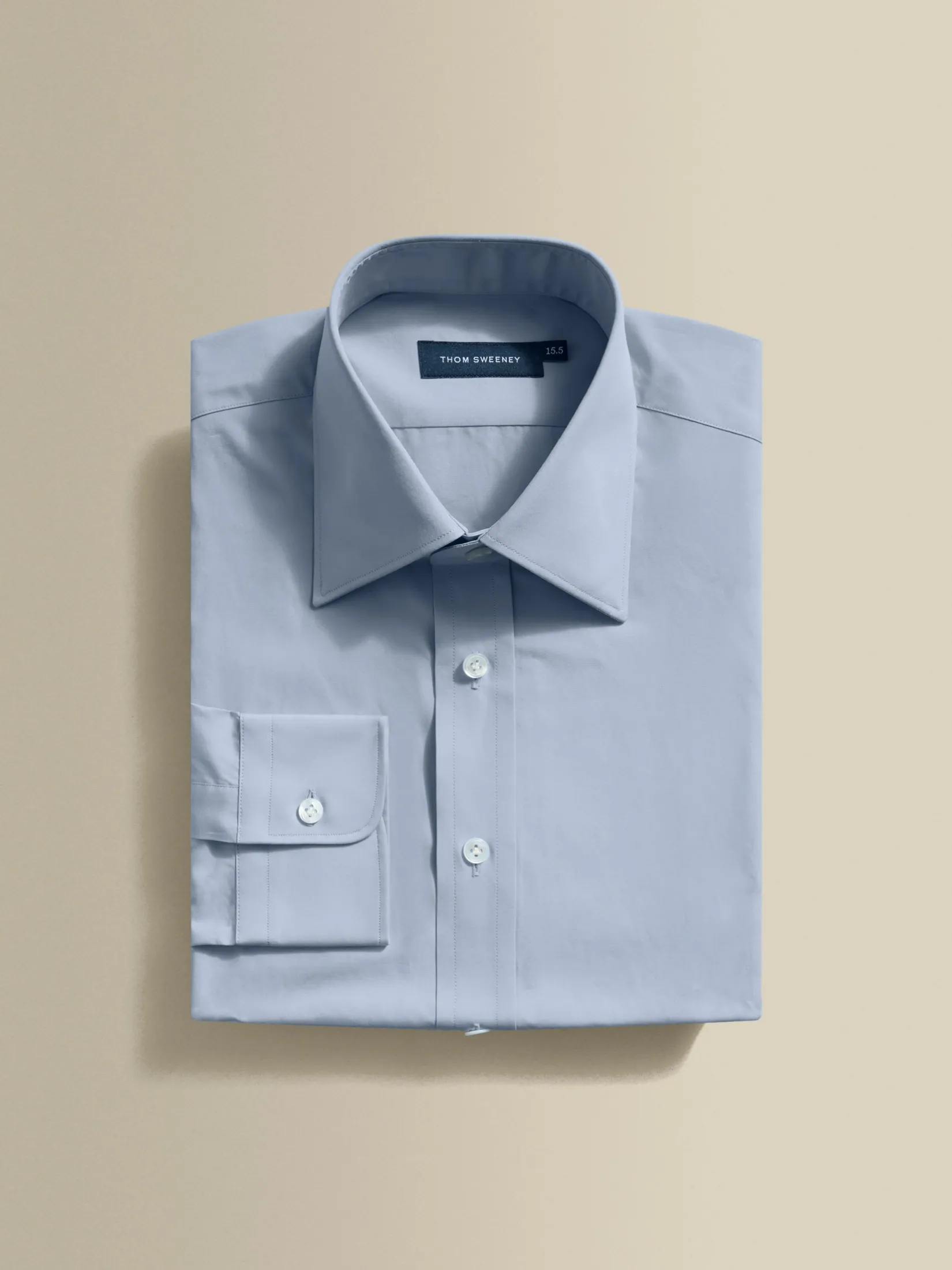 Sale Solid Poplin Point Collar Shirt Shirts