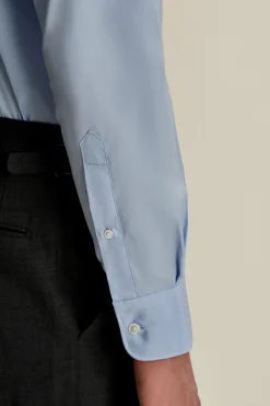 Sale Solid Poplin Point Collar Shirt Shirts