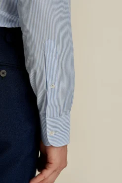 Best Solid Poplin Point Collar Bengal Stripe Shirt Shirts