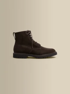 Online Split Suede Derby Boots Shoes