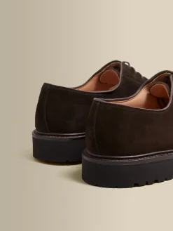 Split Suede Derby Shoes Shoes