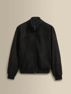 Discount Suede Bomber Jacket Outerwear