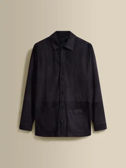 New Suede Button Through Overshirt Outerwear
