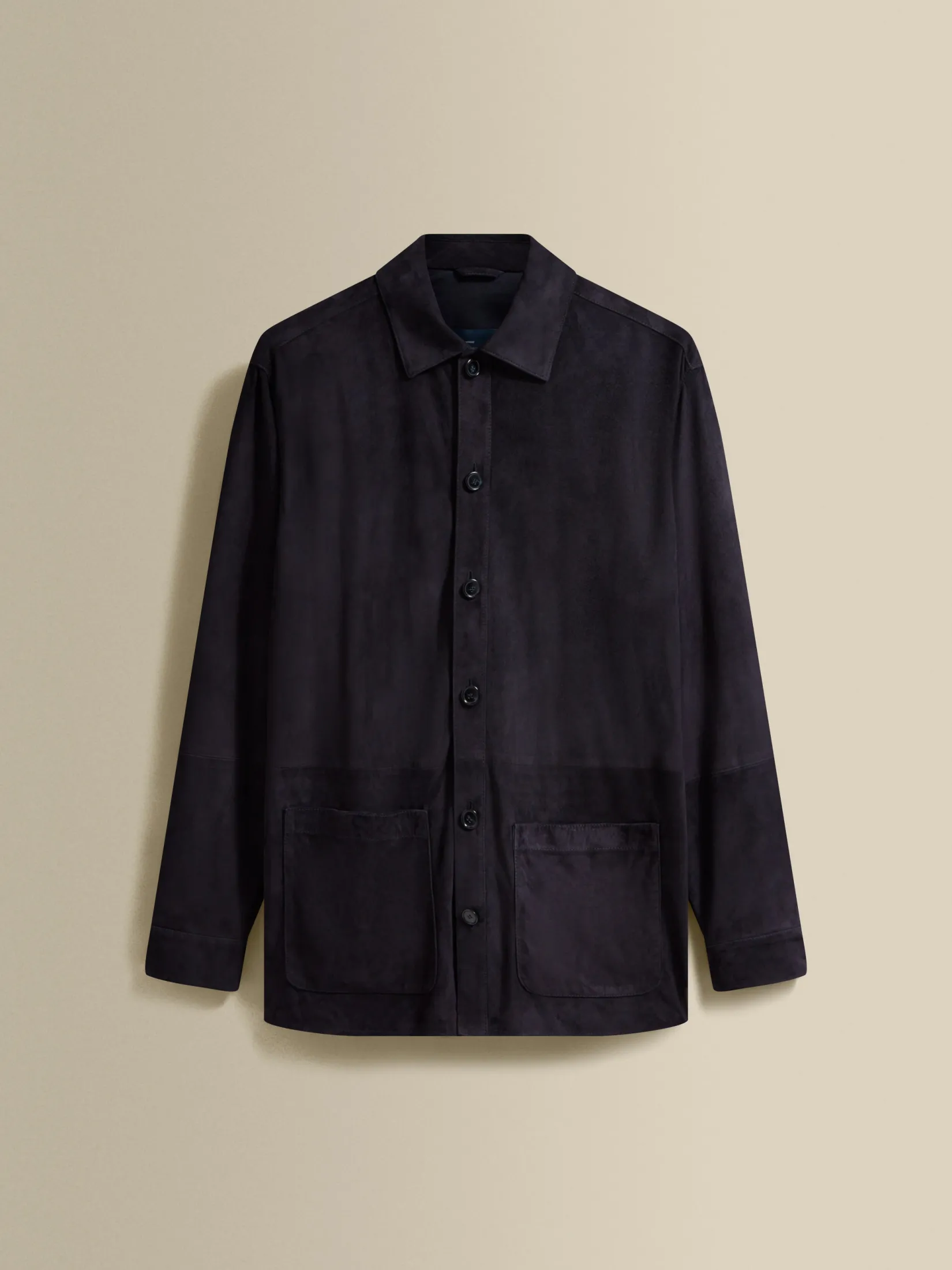 New Suede Button Through Overshirt Outerwear
