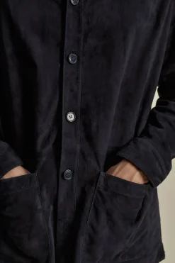 New Suede Button Through Overshirt Outerwear