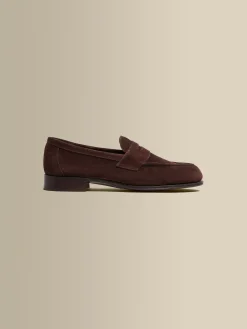 Discount Suede Split Toe Loafer Shoes Shoes