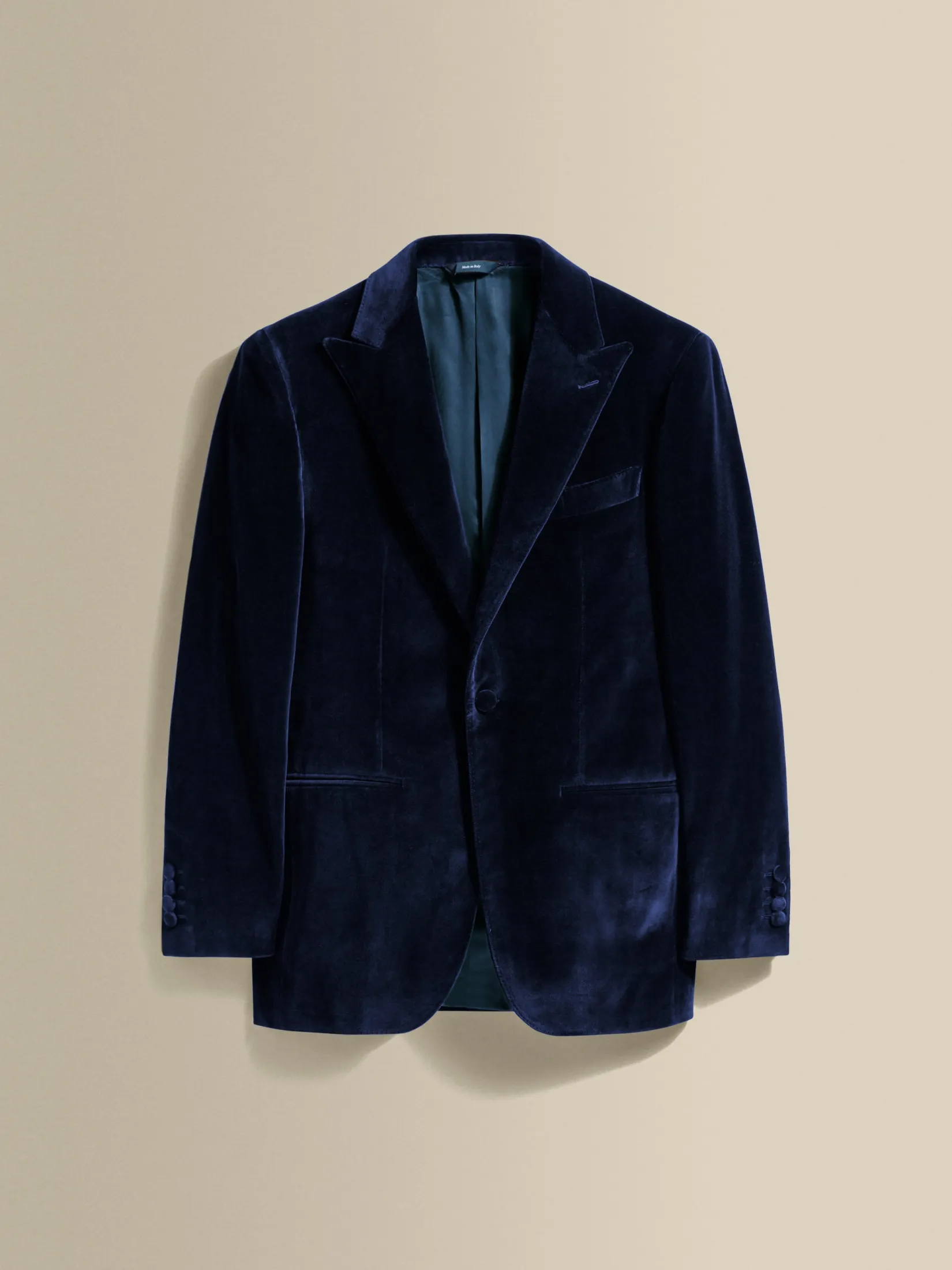 Outlet Velvet Single Breasted Peak Lapel Dinner Jacket Tailoring