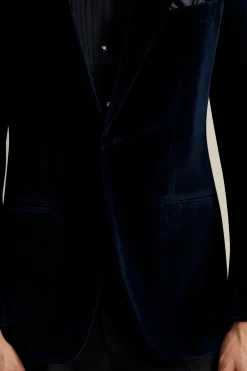 Outlet Velvet Single Breasted Peak Lapel Dinner Jacket Tailoring