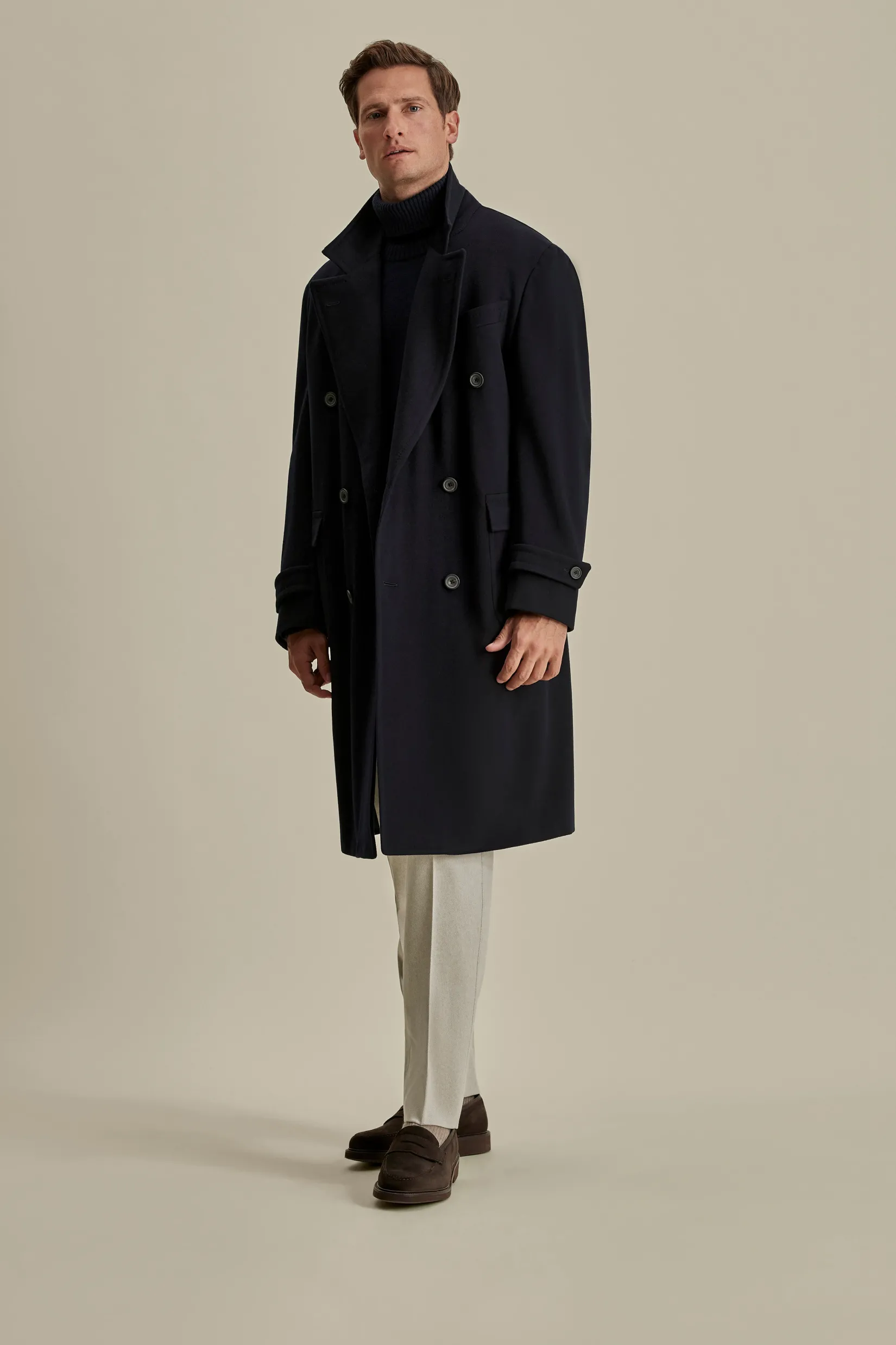 Discount Wool Cashmere Double Breasted Overcoat Outerwear|Tailoring