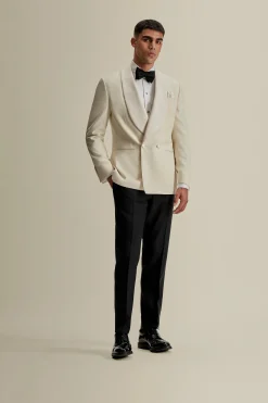 Online Wool Double Breasted Shawl Lapel Dinner Jacket Tailoring