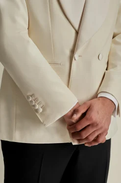 Online Wool Double Breasted Shawl Lapel Dinner Jacket Tailoring