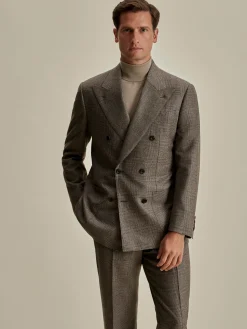 Best Wool Double Breasted Wide Peak Lapel Suit Tailoring