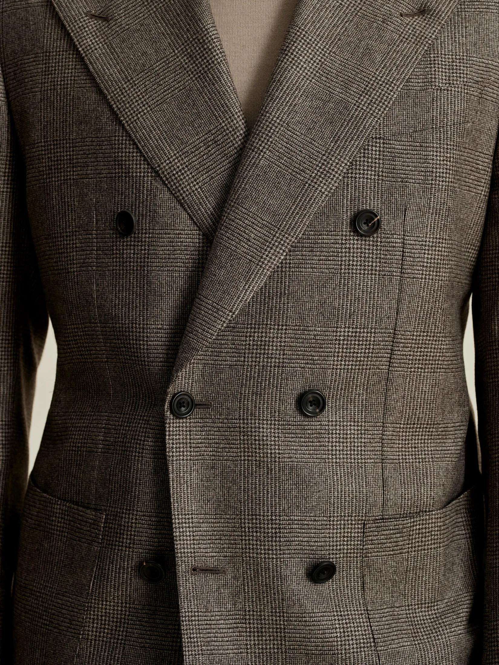 Best Wool Double Breasted Wide Peak Lapel Suit Tailoring