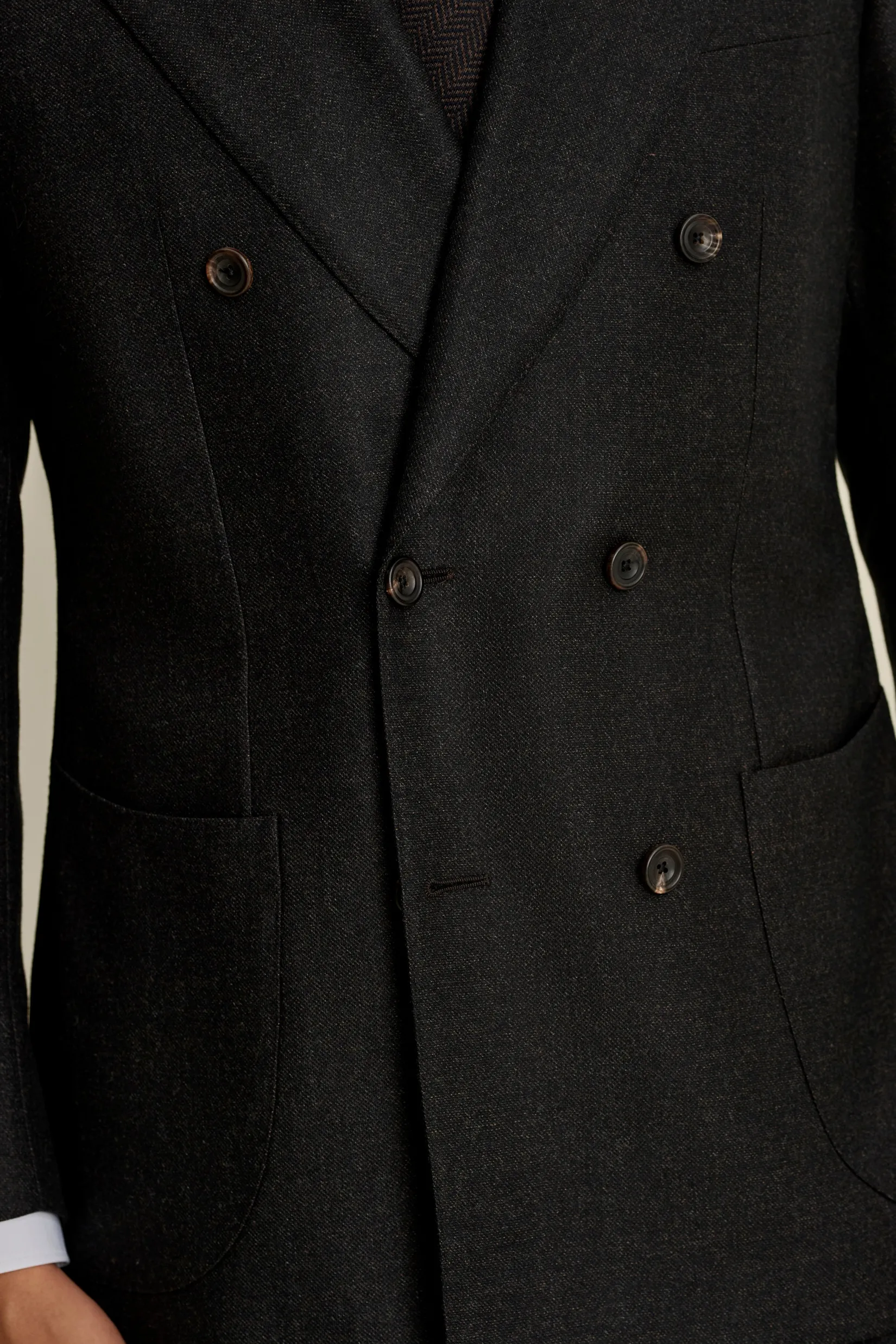 Online Wool Double Breasted Wide Peak Lapel Suit Tailoring