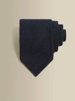 Hot Wool Herringbone Tie Accessories