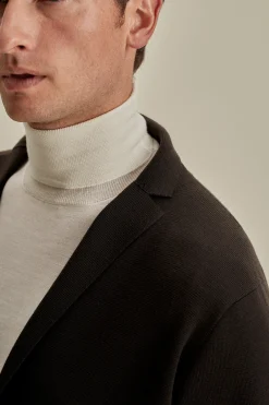 Wool Single Breasted Knitted Blazer Knitwear