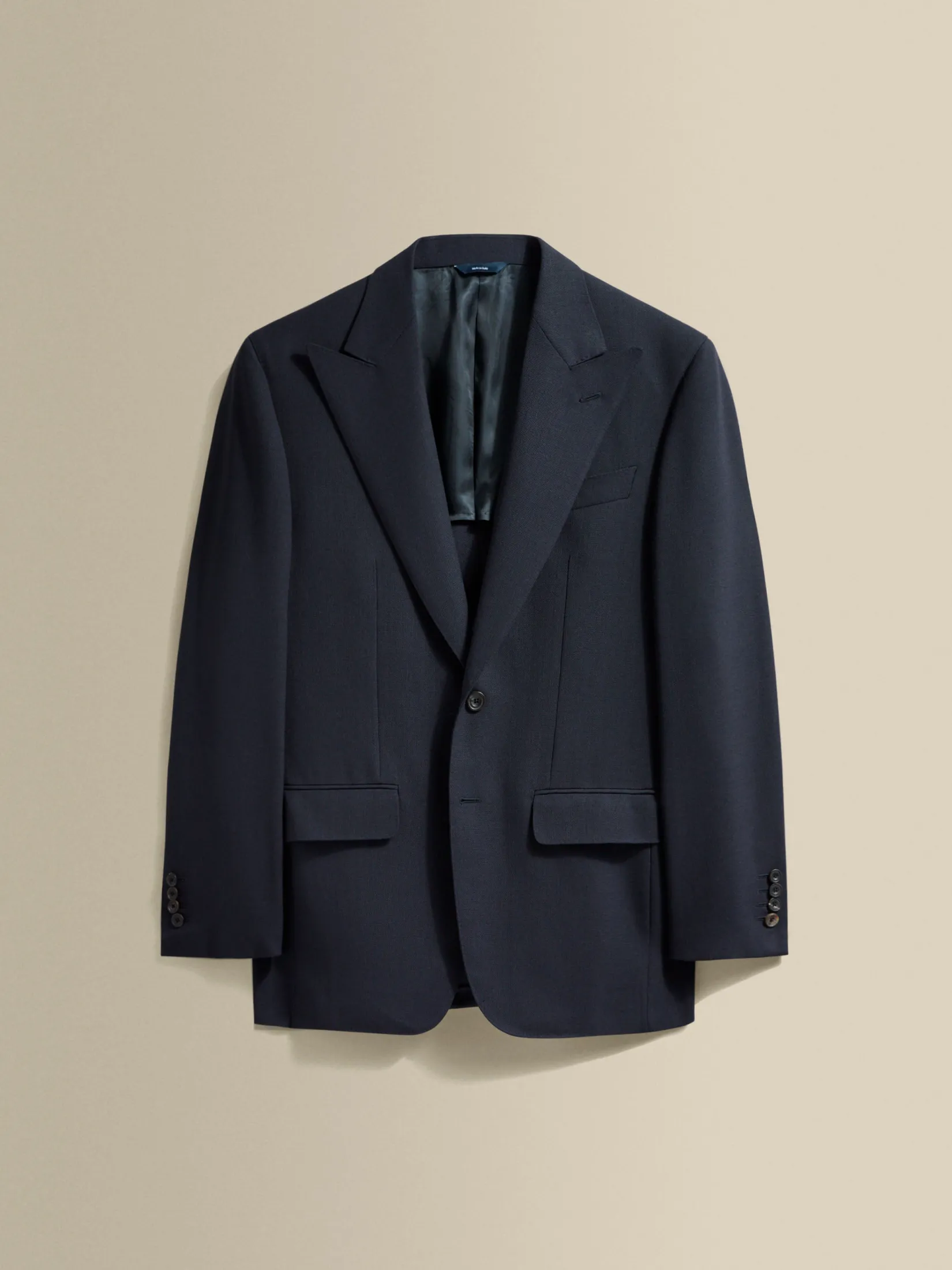 Clearance Wool Single Breasted Wide Peak Lapel Suit Tailoring
