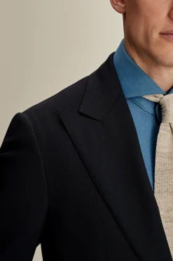 Clearance Wool Single Breasted Wide Peak Lapel Suit Tailoring