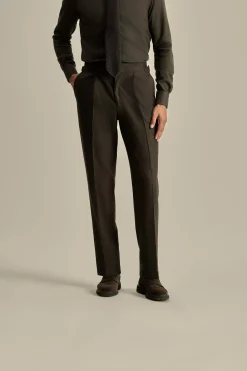 New Wool Single Pleat Wide Leg Tailored Trousers Trousers & Shorts|Tailoring