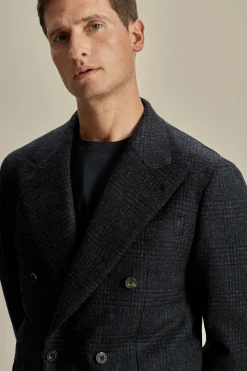Hot Wool Unstructured Double Breasted Peak Lapel Jacket Tailoring
